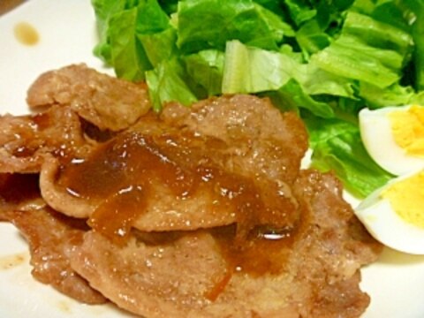 豚肉のマーマレードな照り焼き